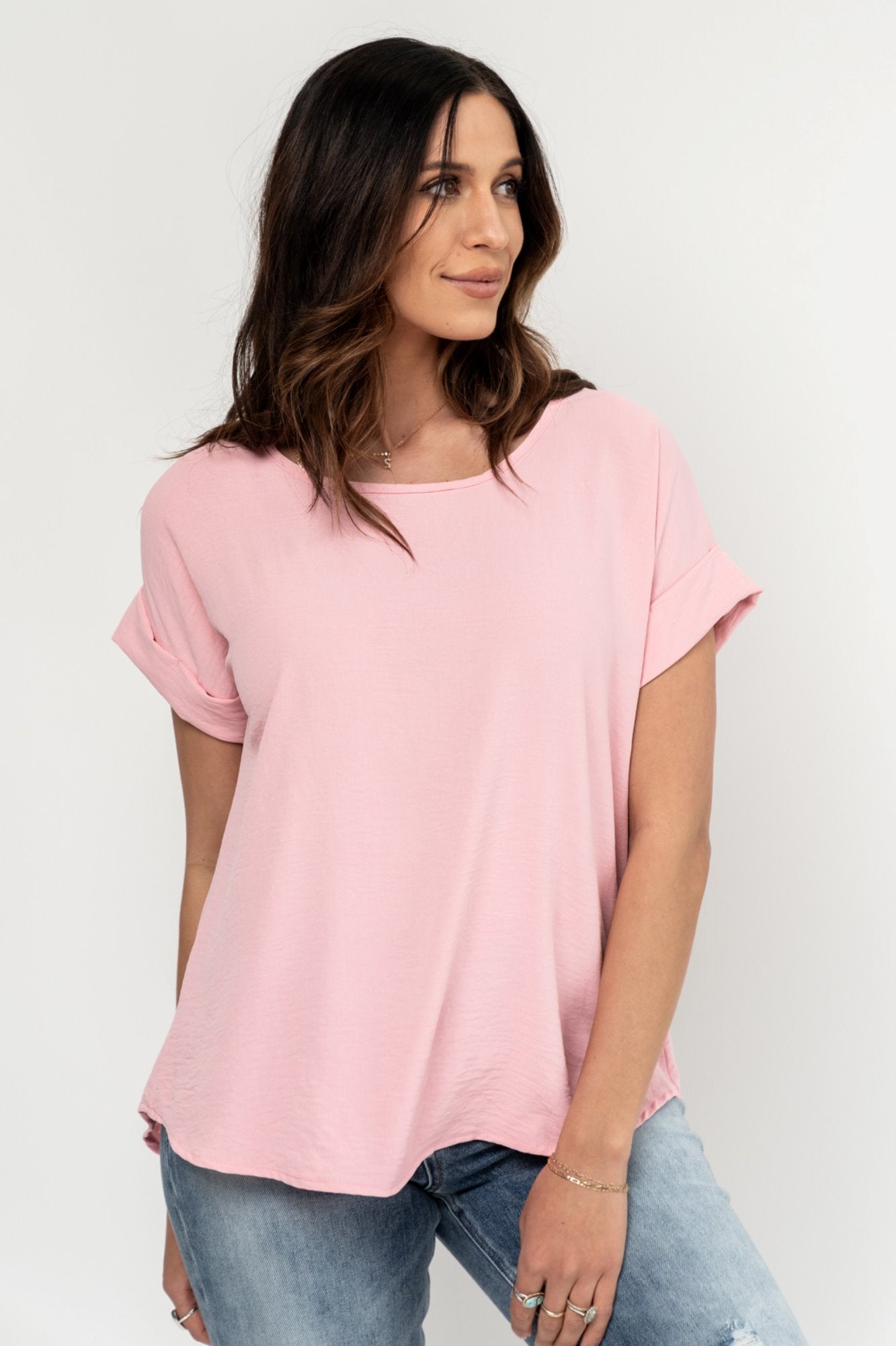 Ella Blouse in Pink Holley Girl 