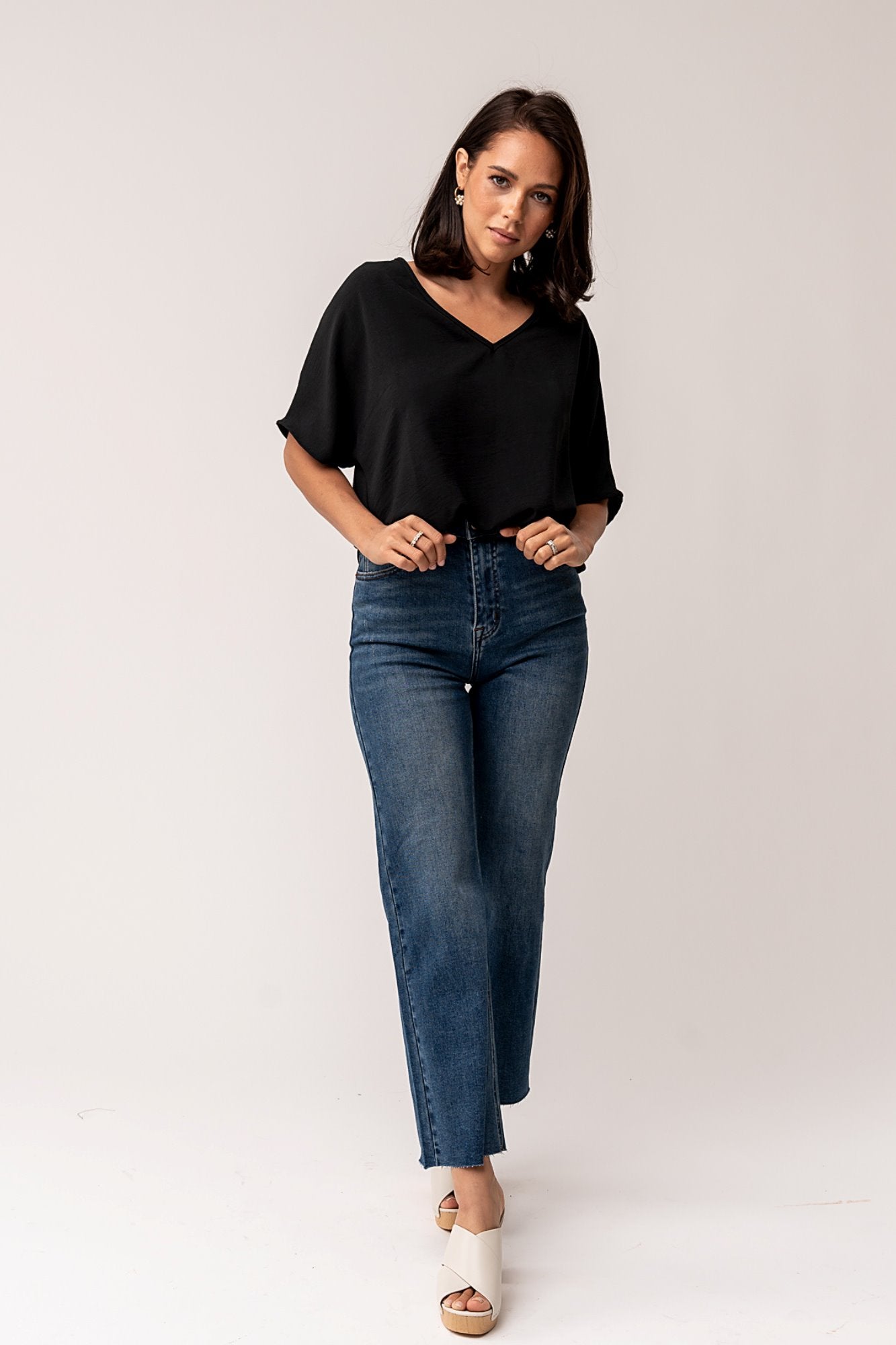 Haven Blouse in Black - RESTOCK COMING Clothing Holley Girl 