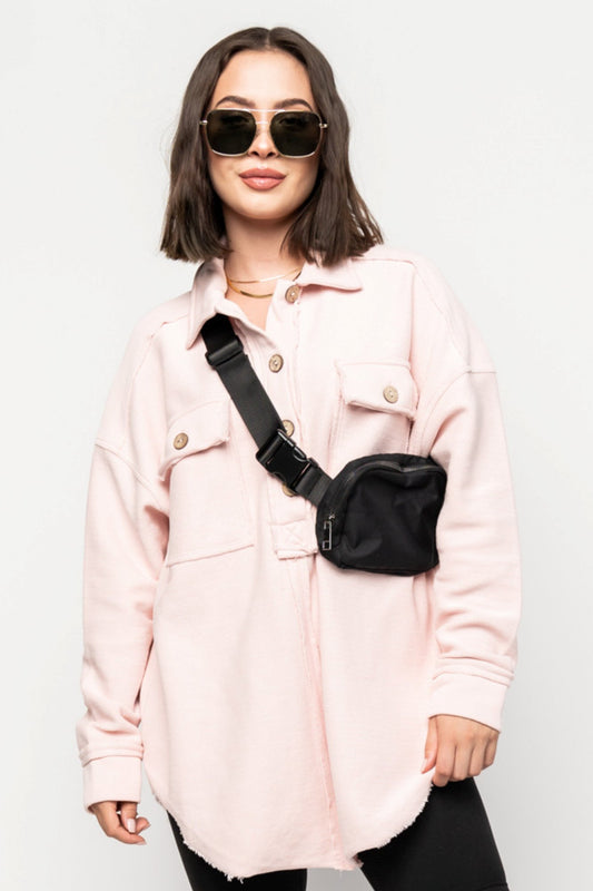 Kennedy Pullover in Blush Holley Girl 