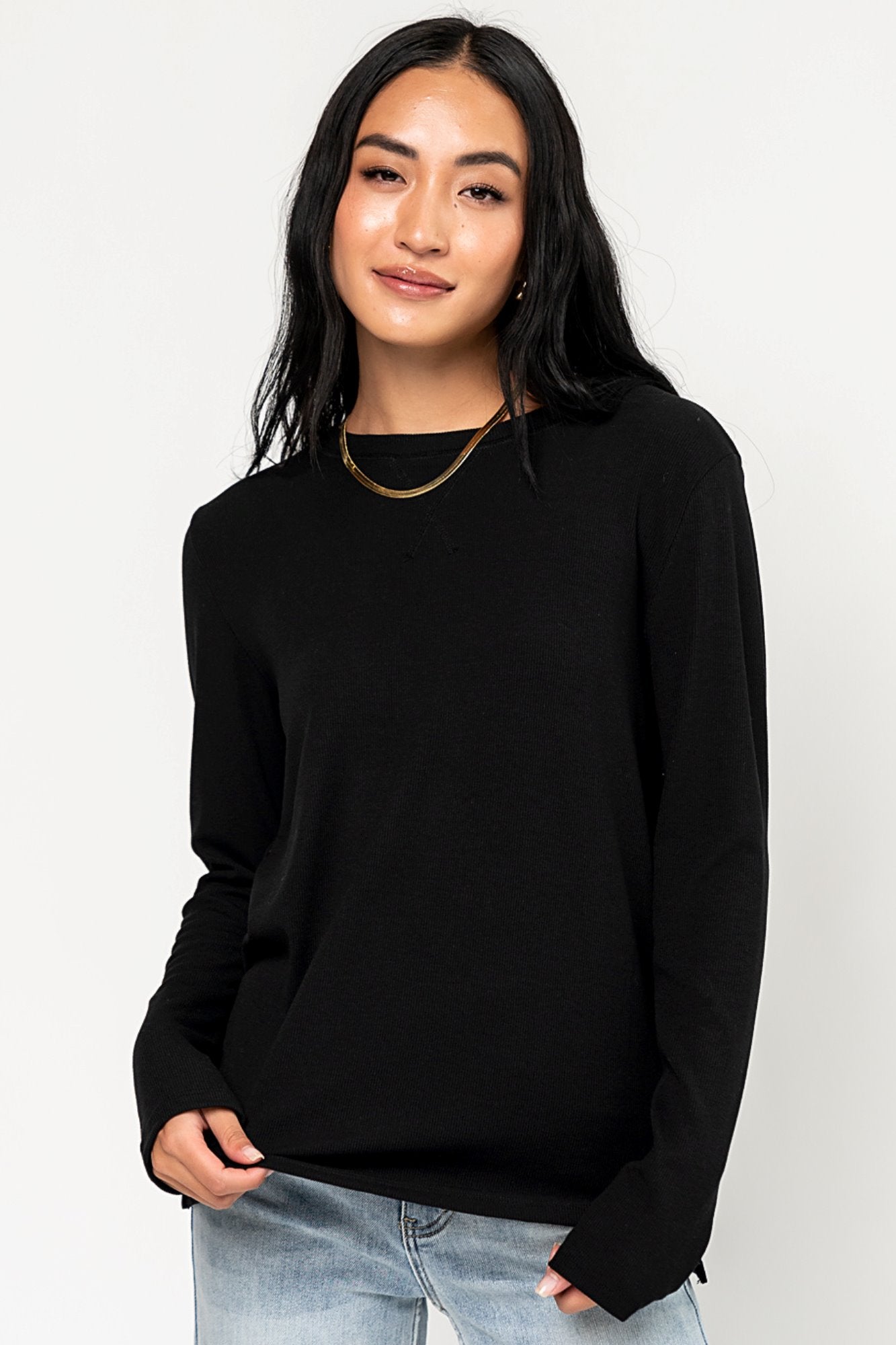 Merritt Top in Black Holley Girl 