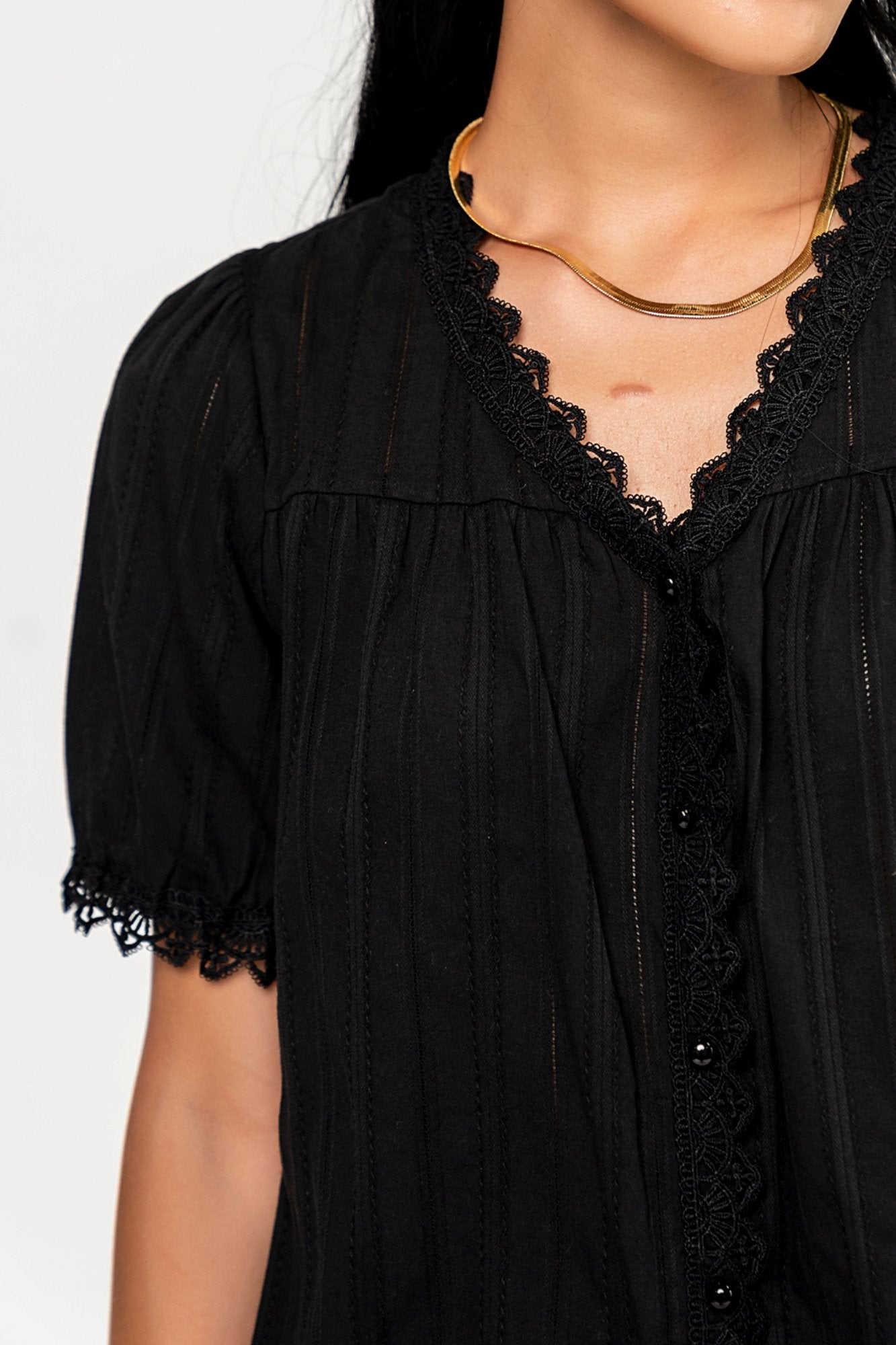 Harmony Top in Black Holley Girl 