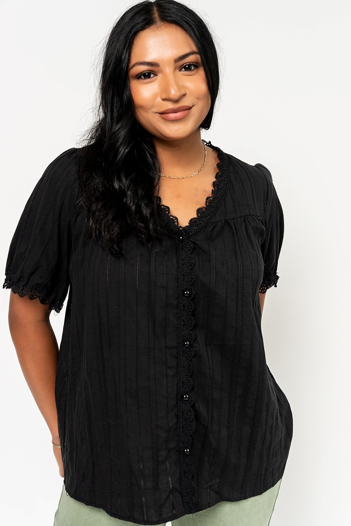 Harmony Top in Black Holley Girl 