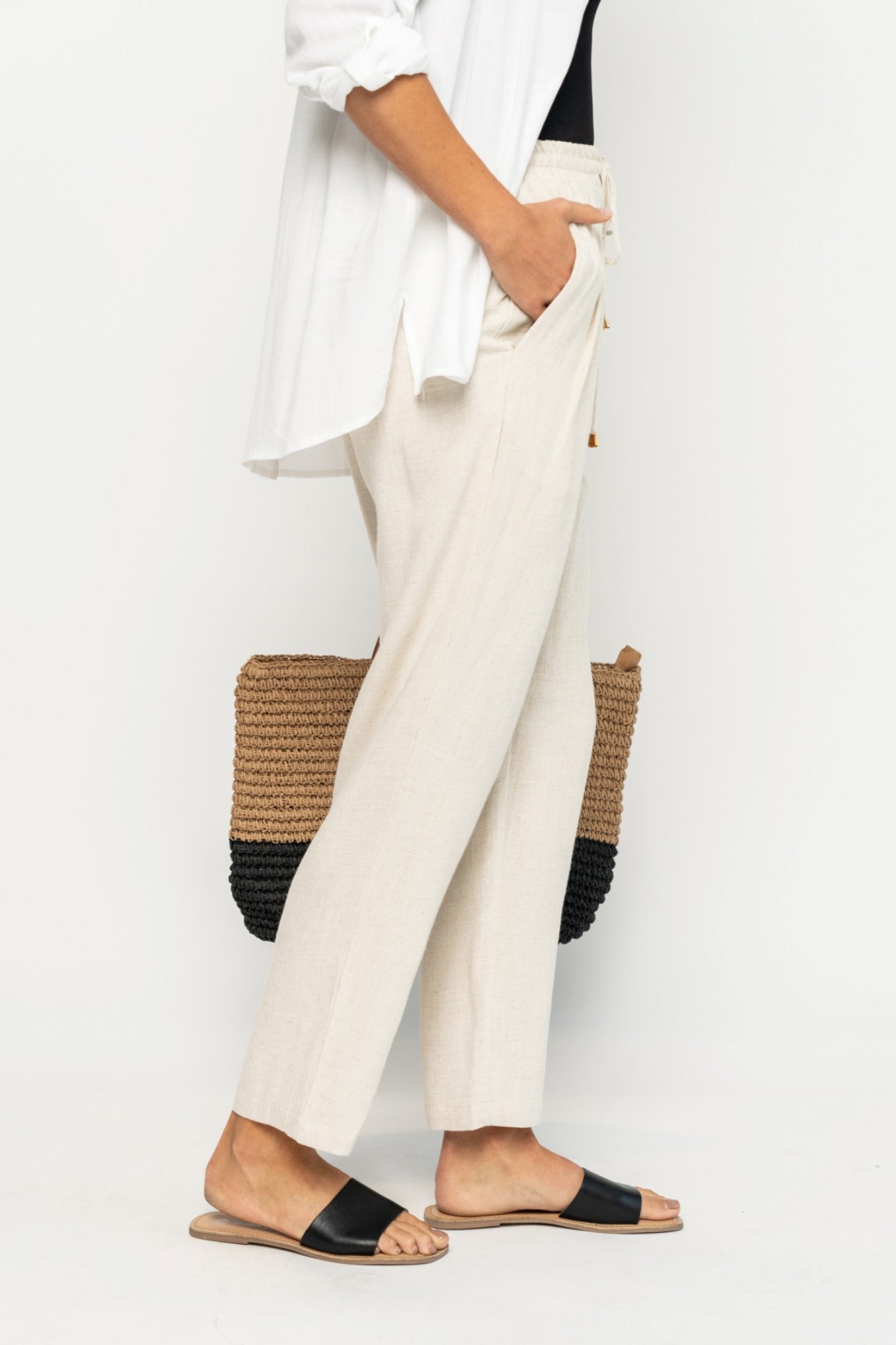 Truett Pant in Natural Holley Girl 