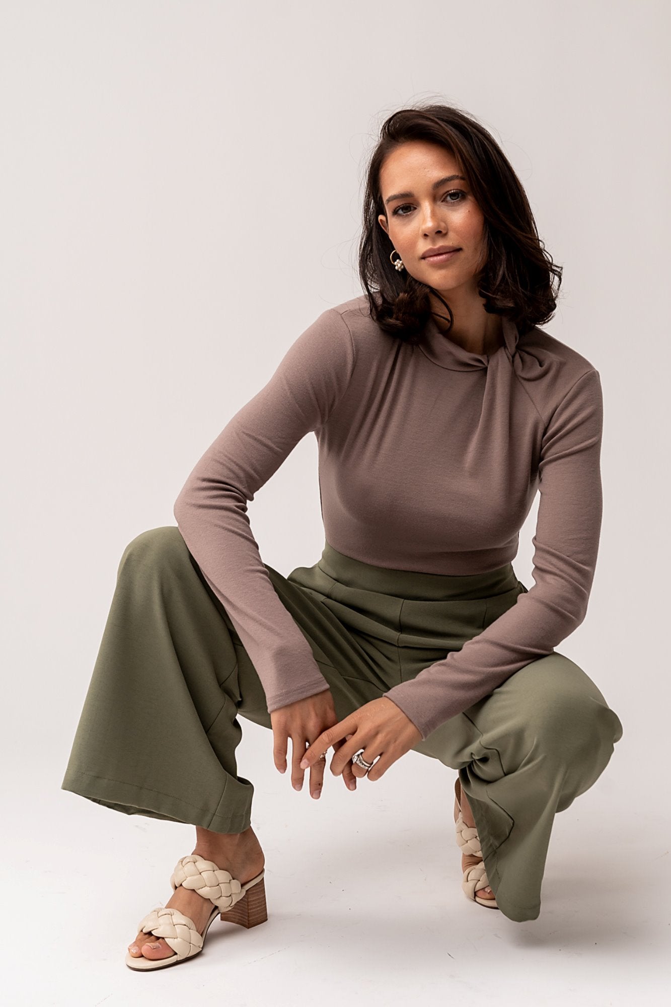 Jovie Pant in Olive Clothing Holley Girl 