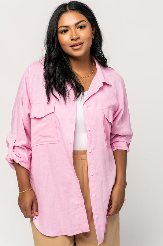 Cleo Top in Pink Holley Girl 