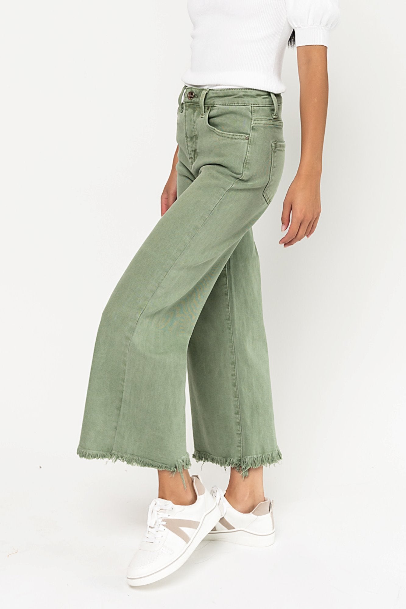 Kenna Jeans in Olive Holley Girl 