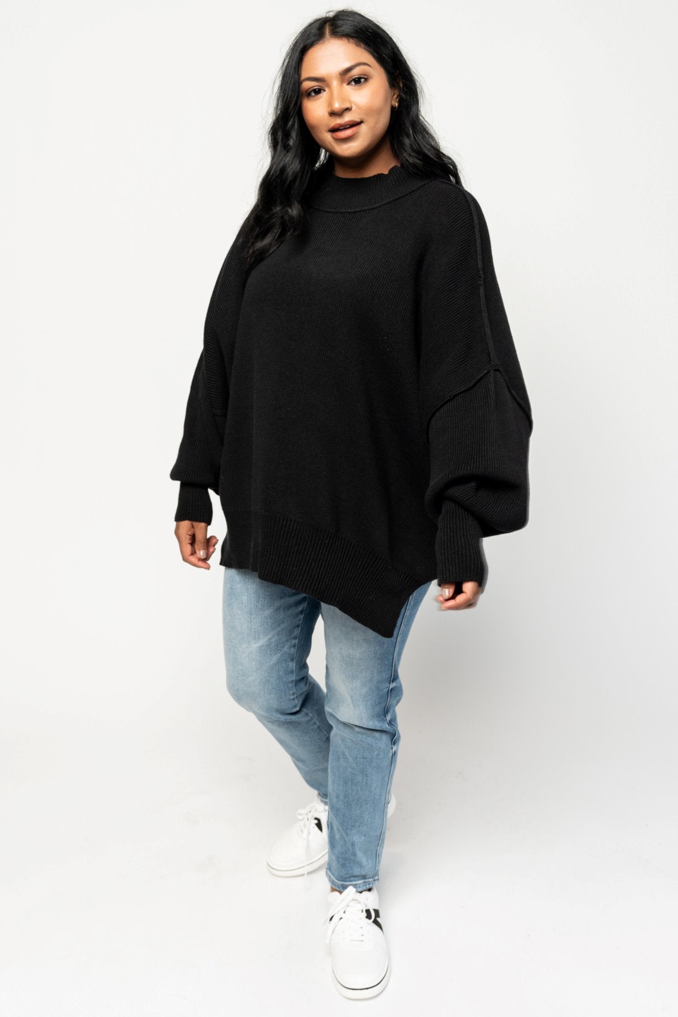 Callie Sweater in Black (Small-XL) Holley Girl 