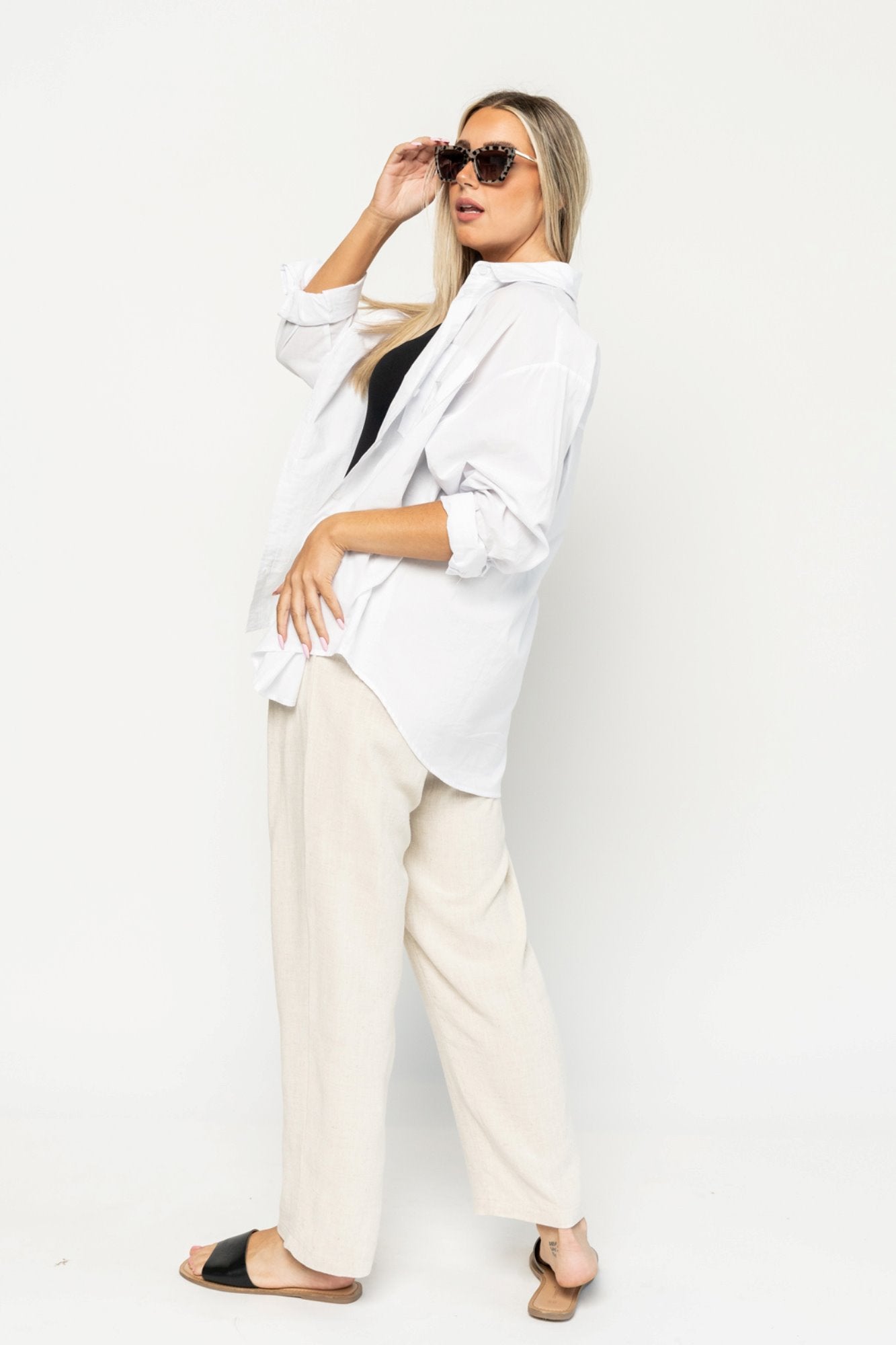 Truett Pant in Natural Holley Girl 