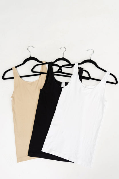 Layering Tank in Black Holley Girl 