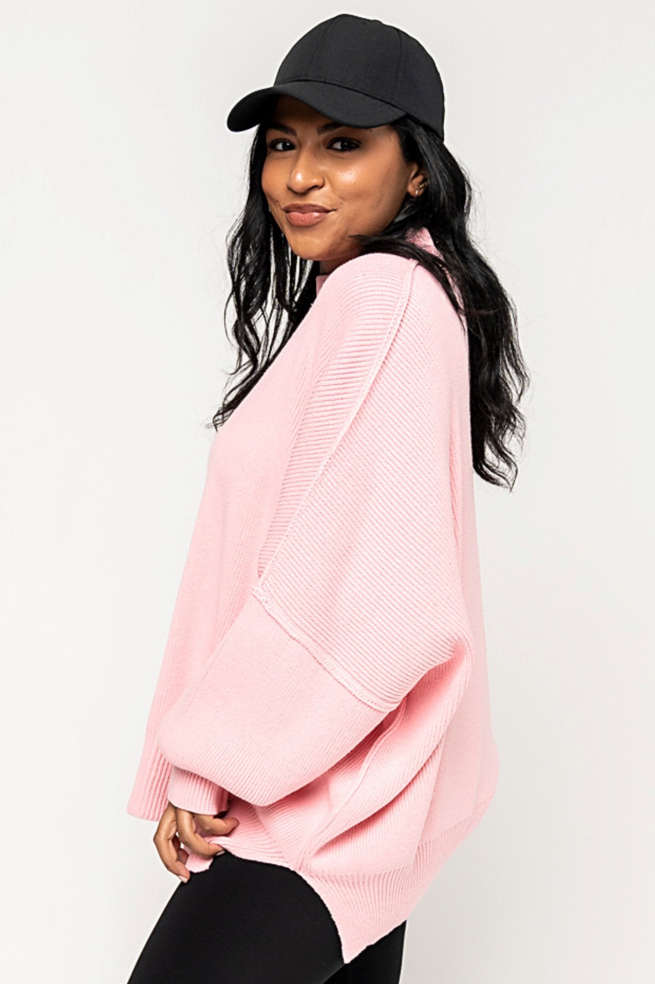 Callie Sweater in Pink Holley Girl 
