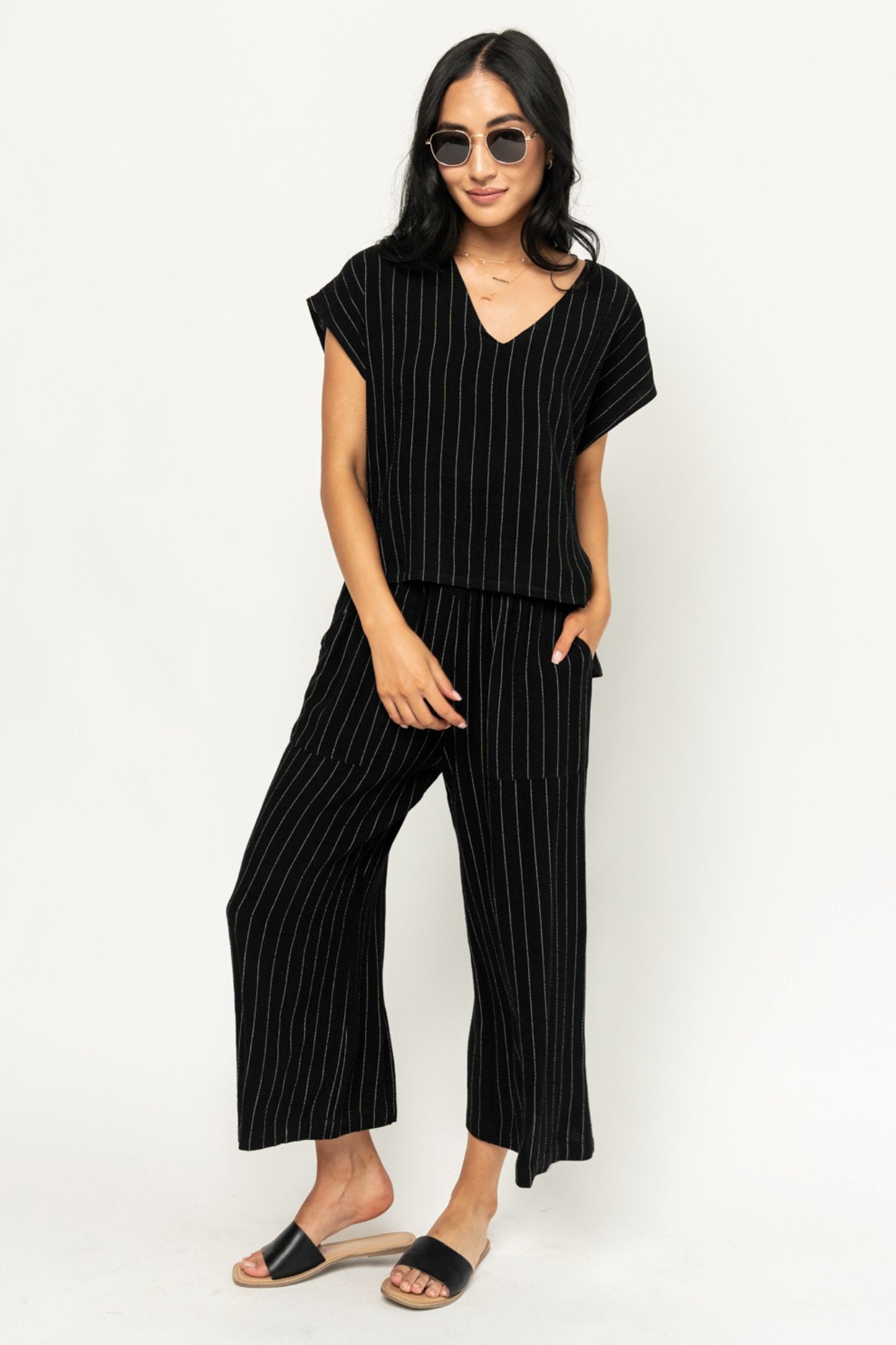 Sydney Pant in Black Holley Girl 