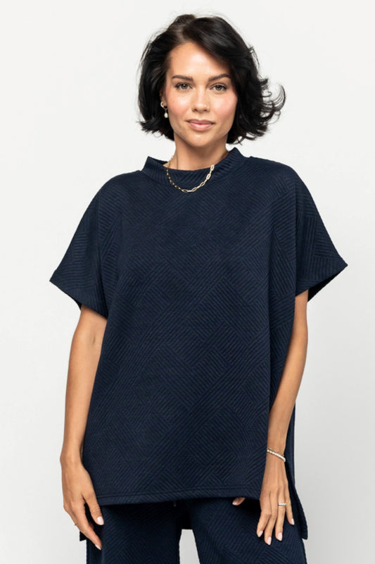 Addison Top in Navy Holley Girl 