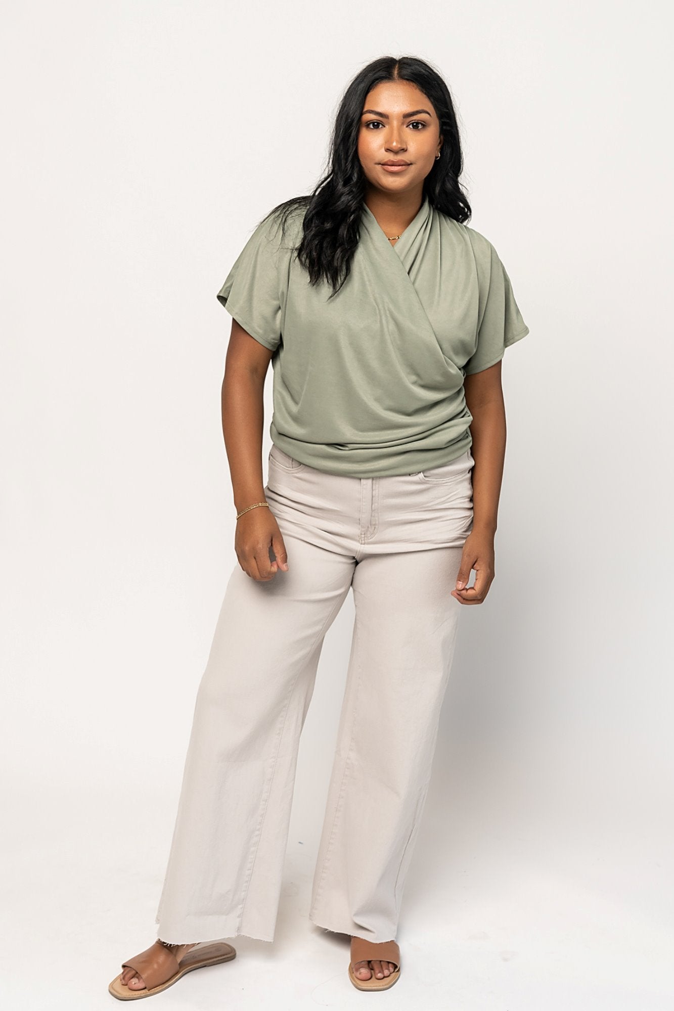 Vera Top in Sage Holley Girl 