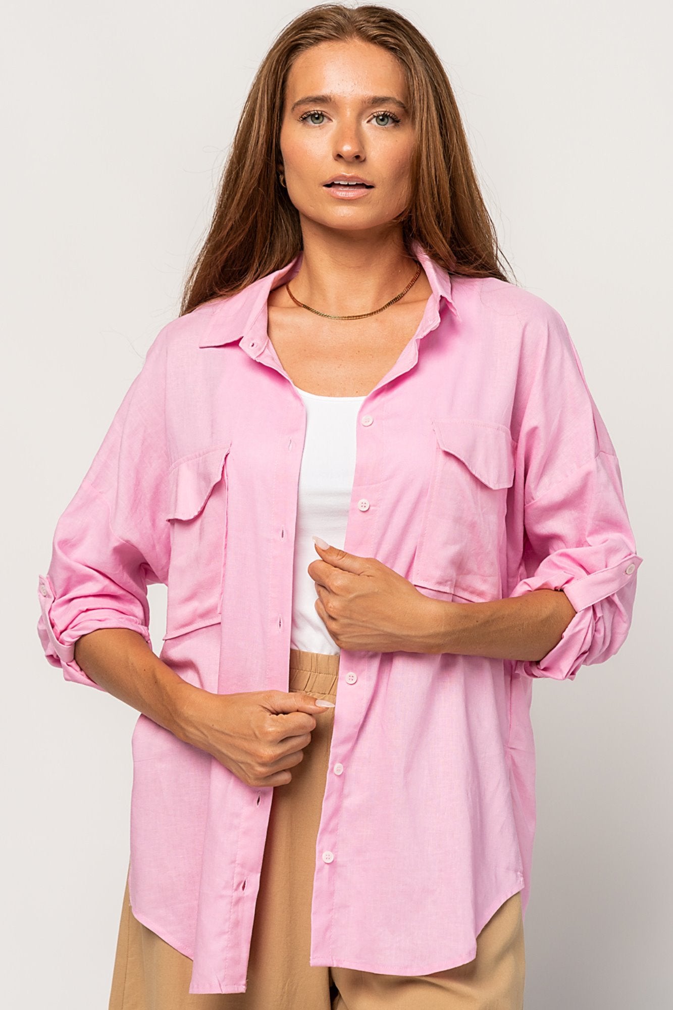 Cleo Top in Pink Holley Girl 
