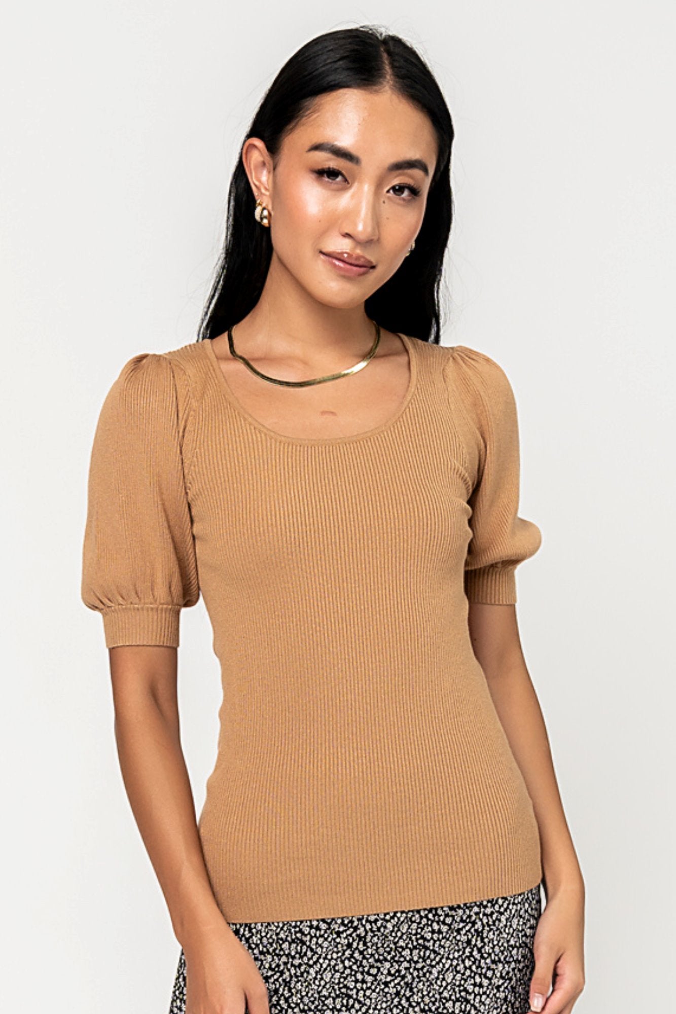 Kit Top in Camel Holley Girl 
