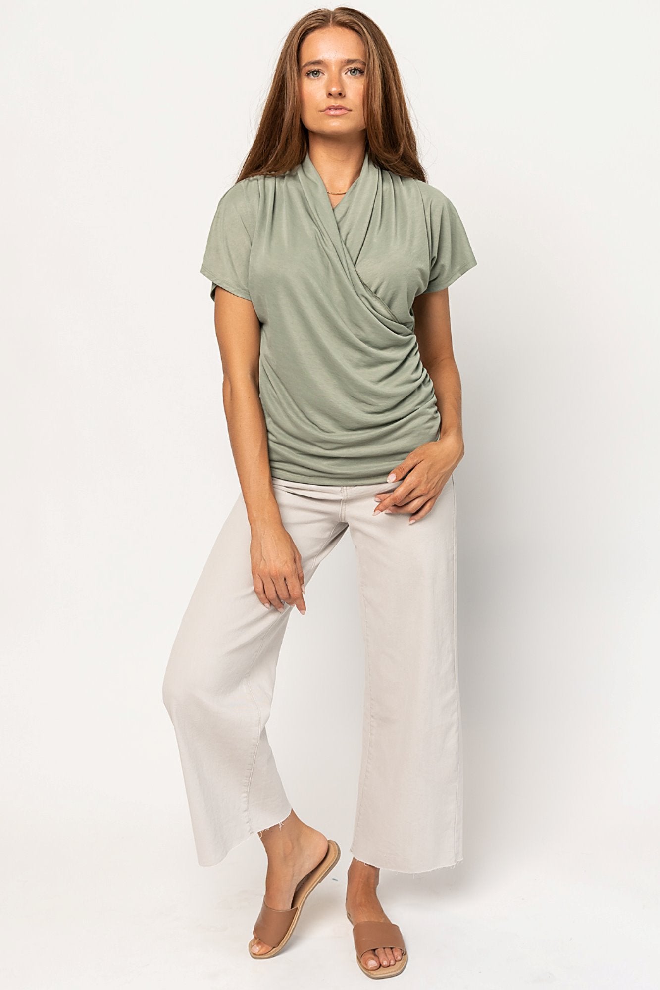 Vera Top in Sage Holley Girl 