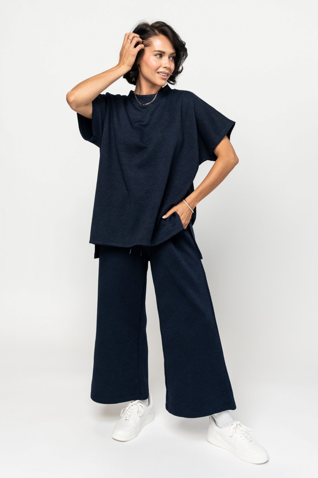 Addison Pants in Navy Holley Girl 