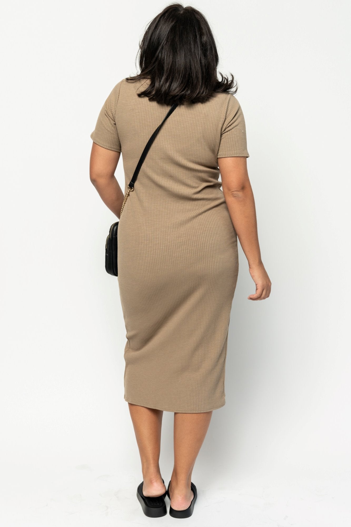 Nissa Dress in Mocha Holley Girl 