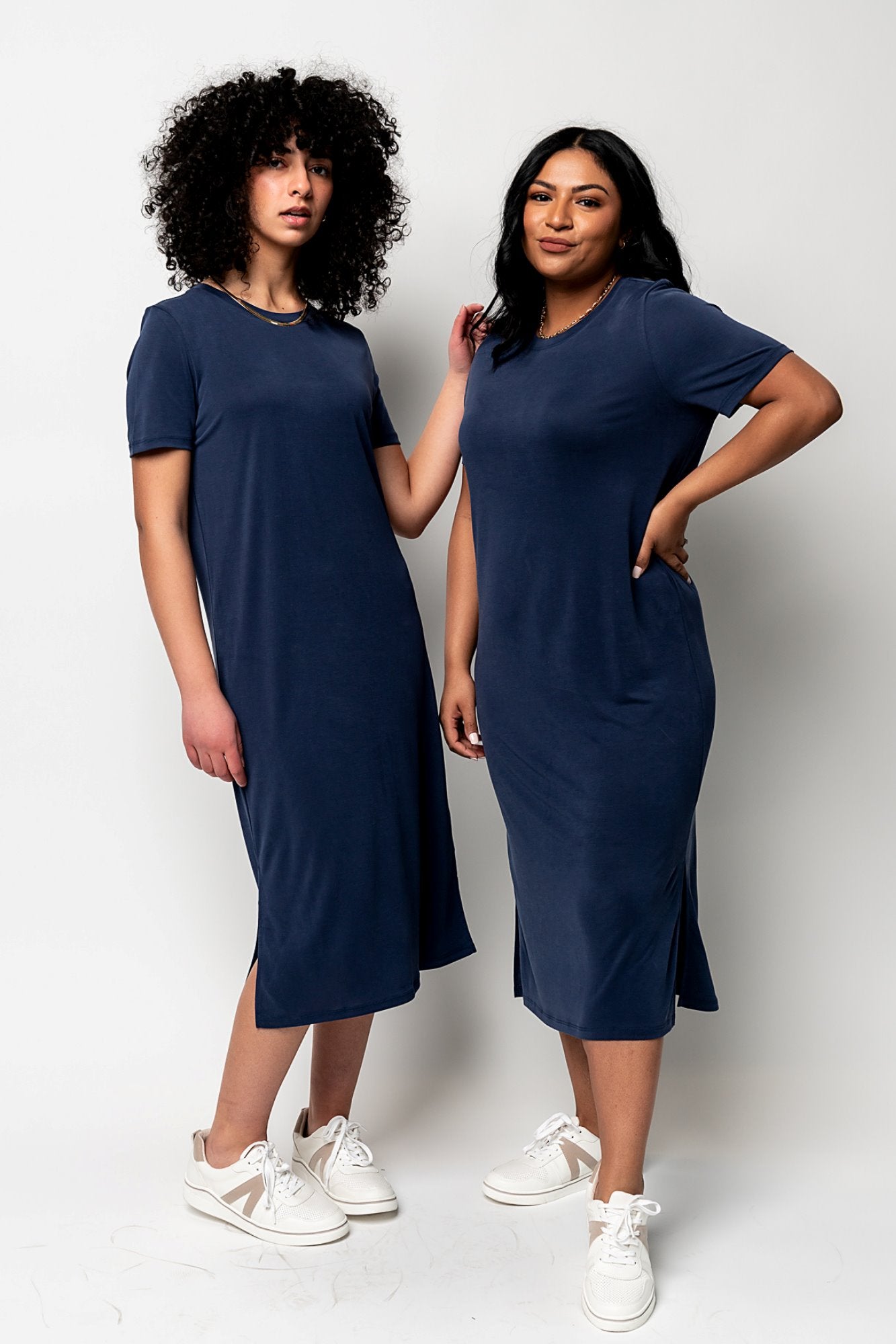 Maeve Dress in Navy Clothing Holley Girl 