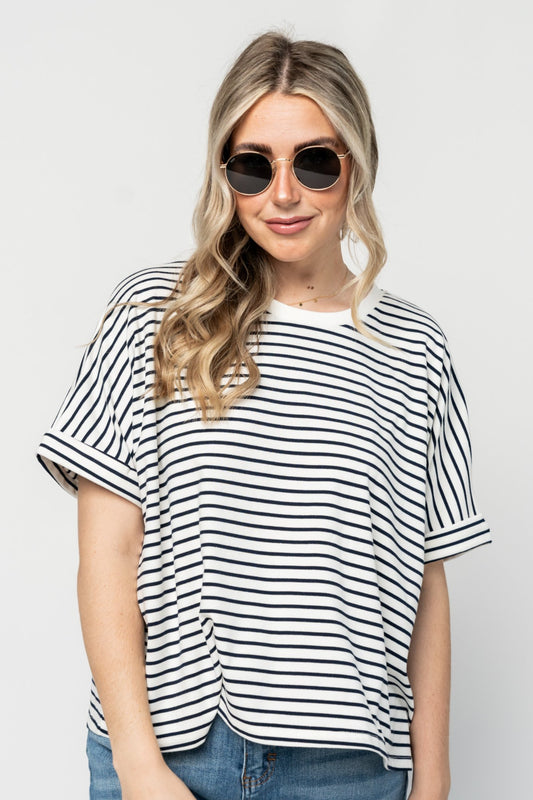 Hollis Top in White Holley Girl 