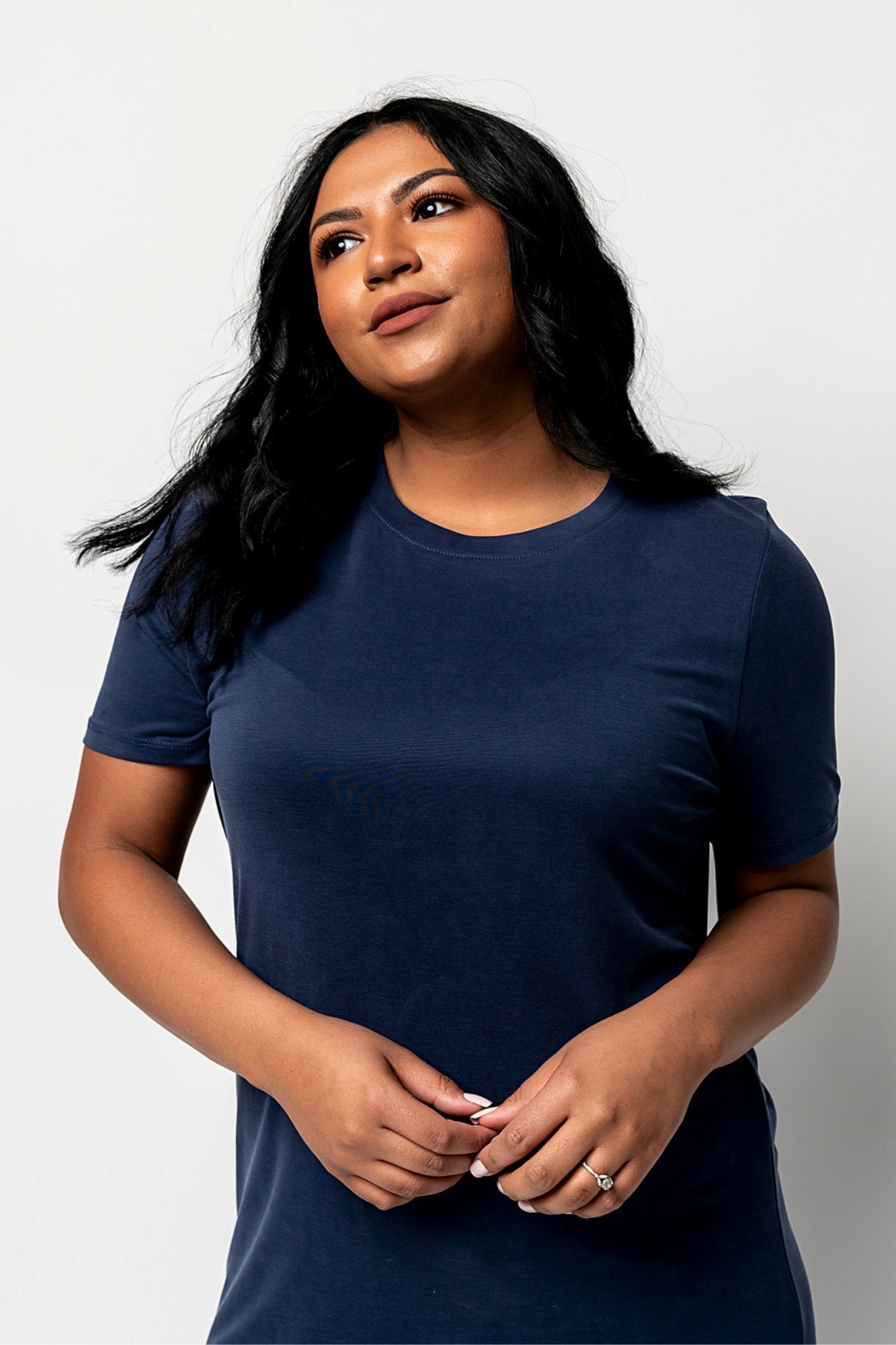 Maeve Dress in Navy Clothing Holley Girl 