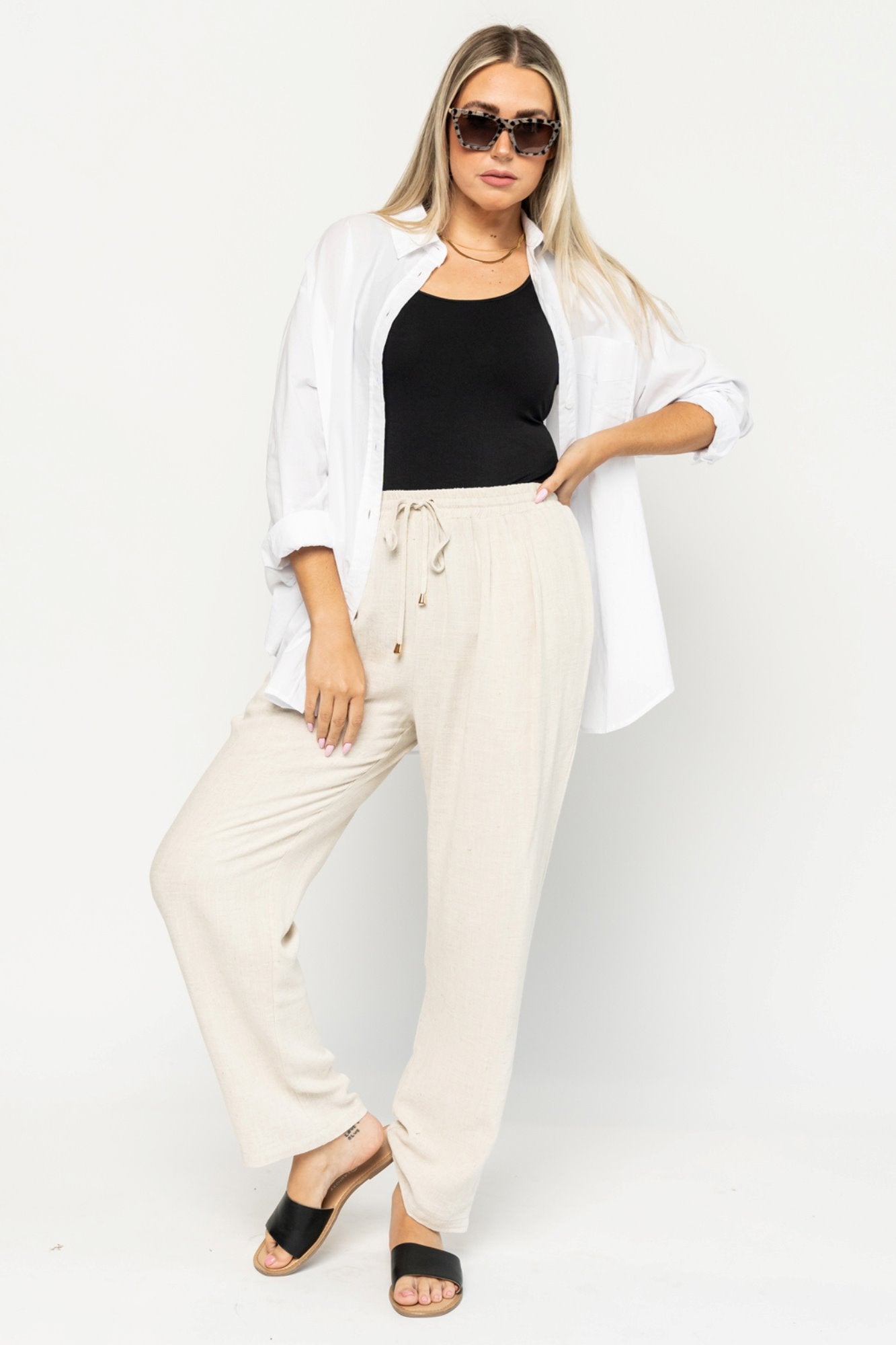 Truett Pant in Natural Holley Girl 