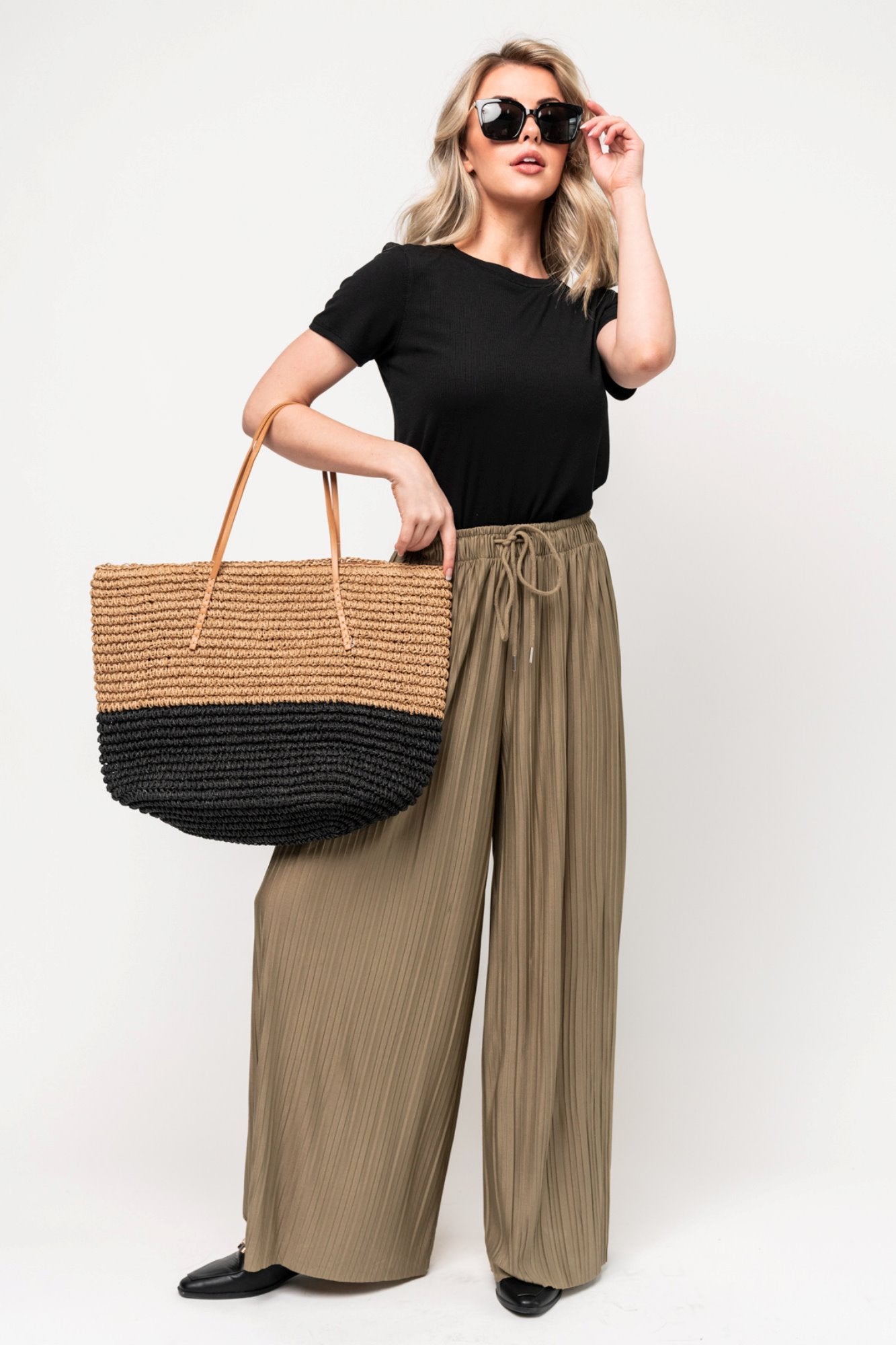 Milana Pant in Olive Holley Girl 