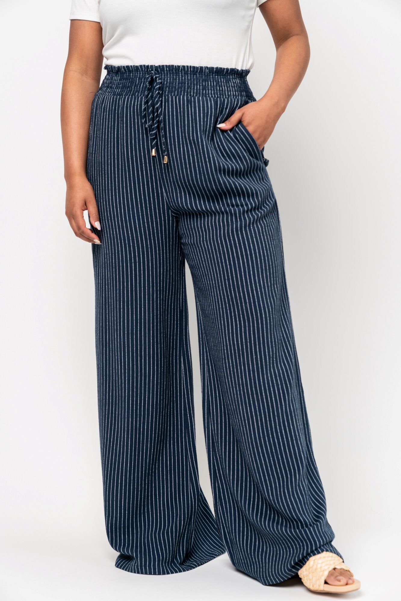 Maxwell Pant in Navy Stripe – Holley Girl