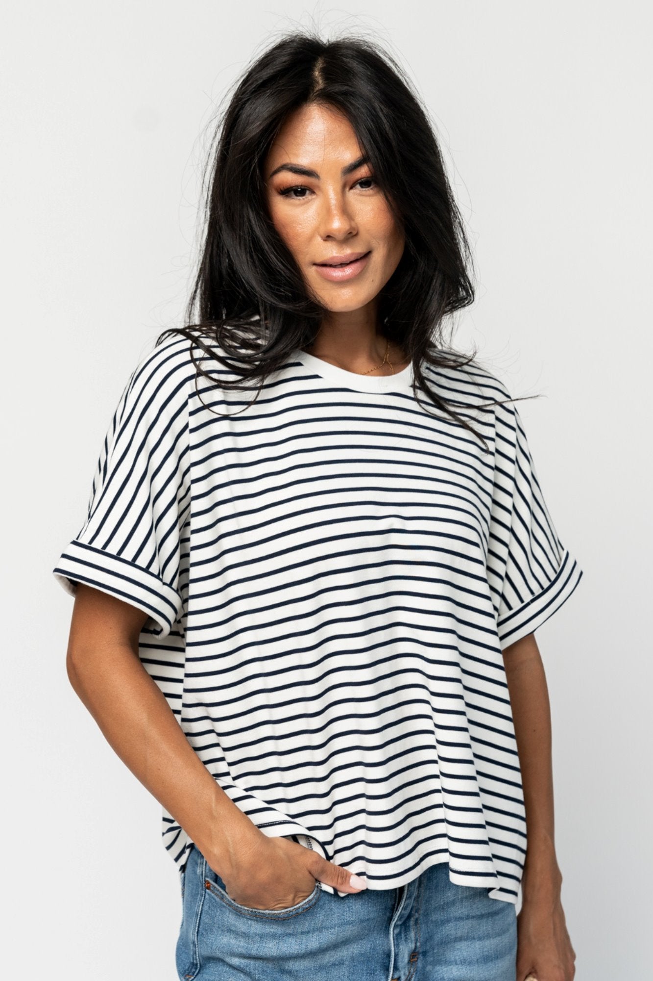 Hollis Top in White Holley Girl 