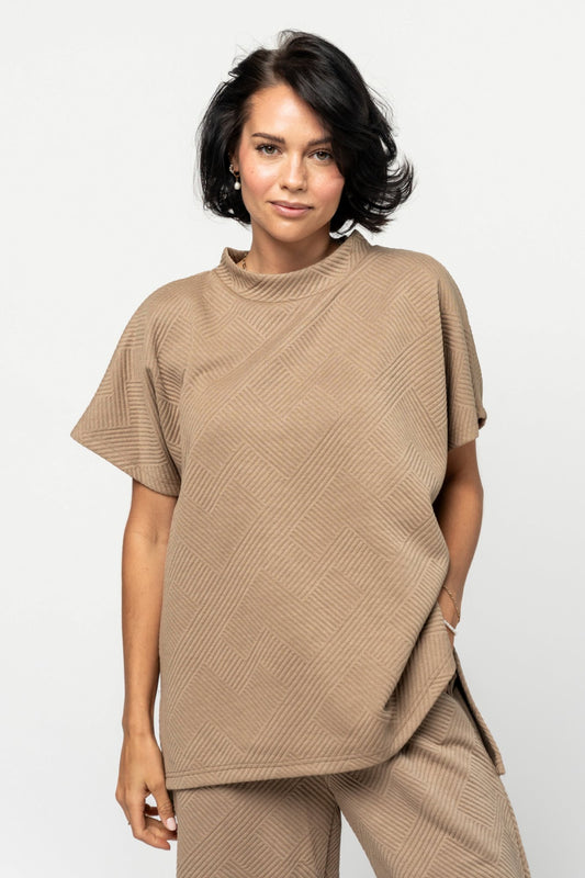 Addison Top in Sand Holley Girl 