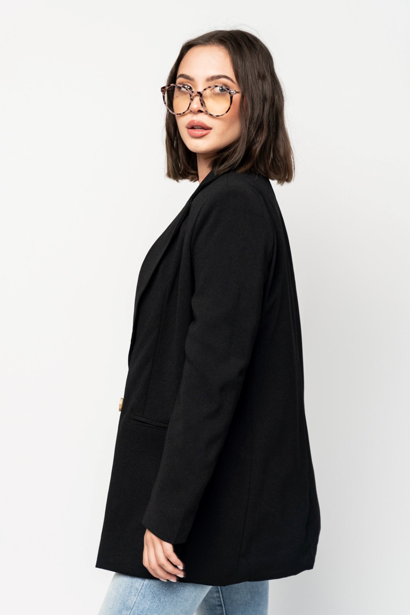 Dallas Blazer in Black Holley Girl 