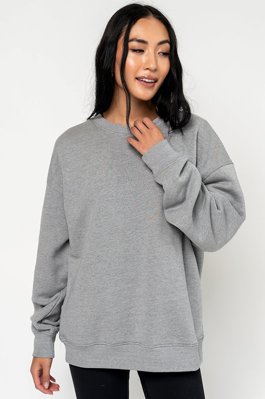 Blake Pullover in Heather Grey Holley Girl 