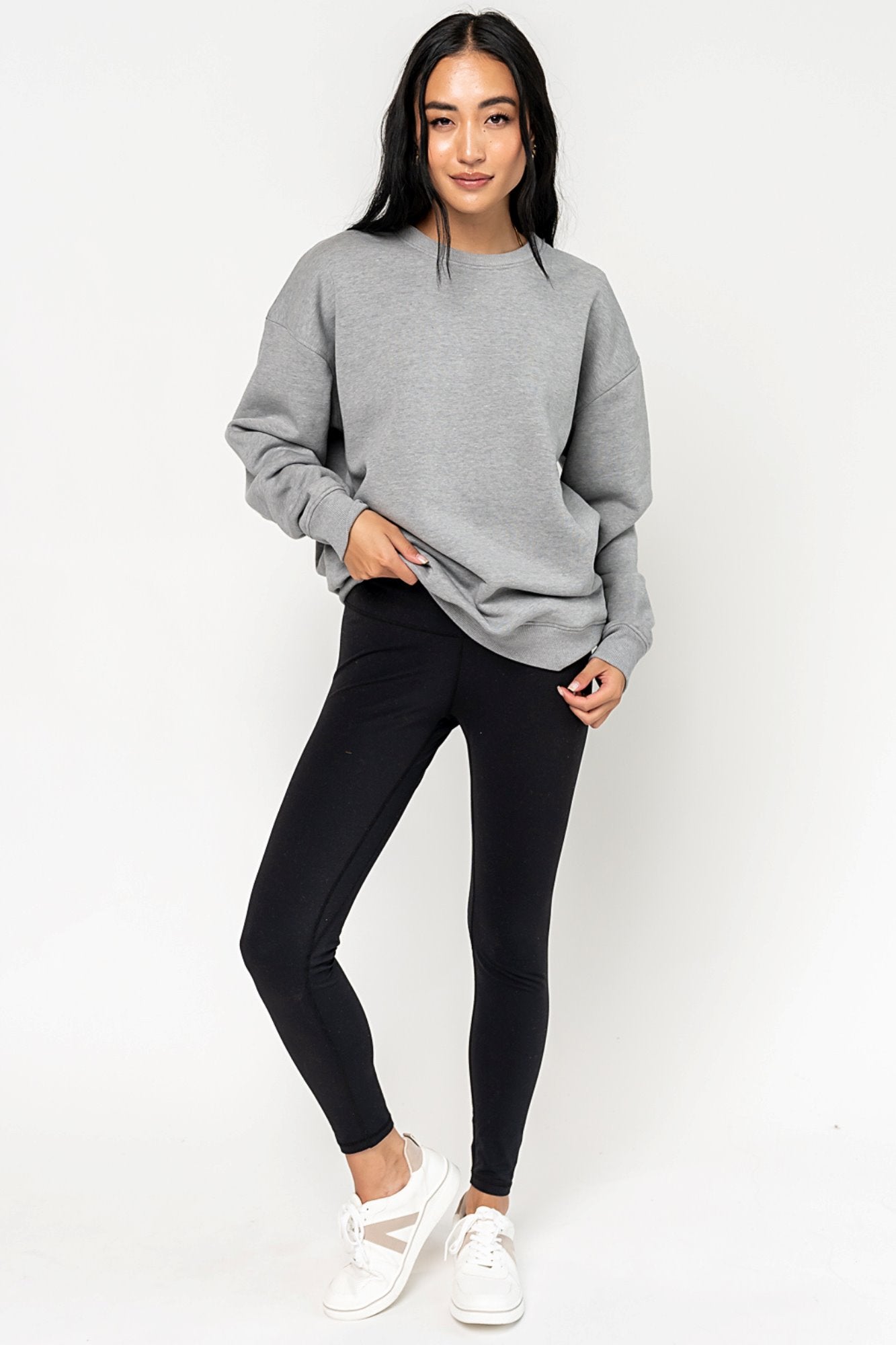 Blake Pullover in Heather Grey Holley Girl 