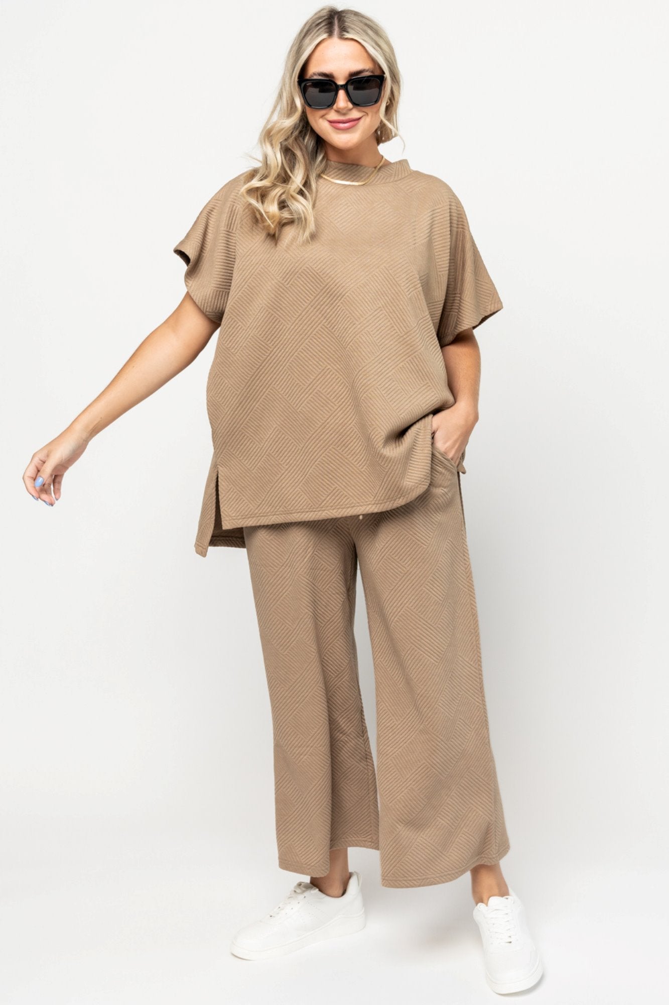 Addison Top in Sand Holley Girl 