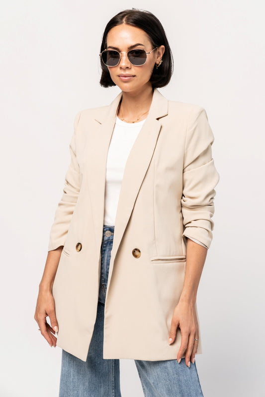 Dallas Blazer in Sand Holley Girl 