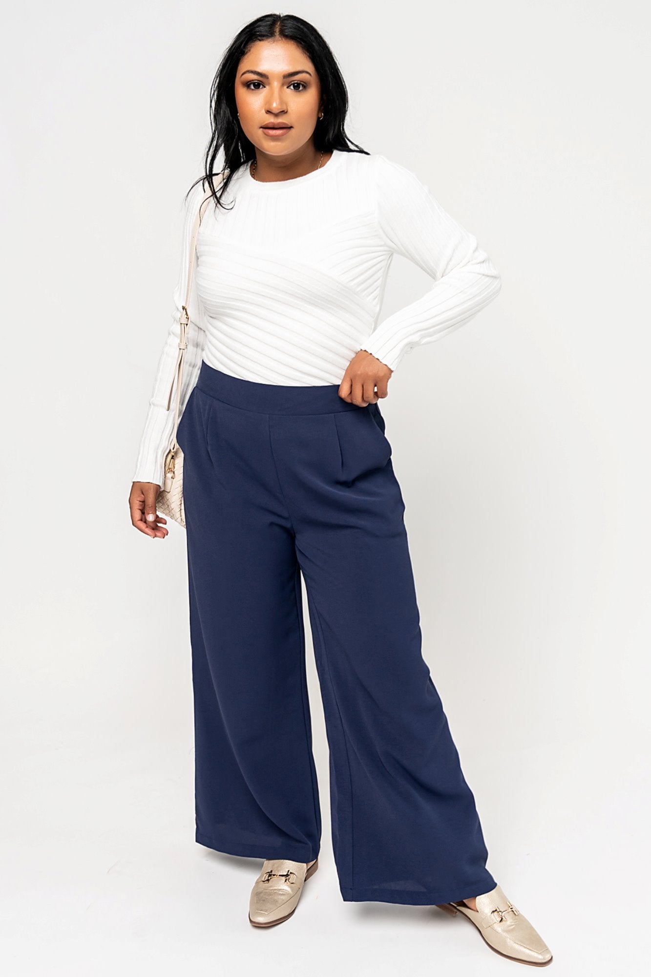 Jovie Pant in Navy (Small-XL) Holley Girl 