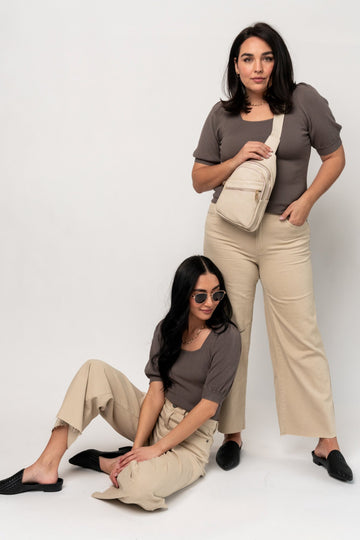 Mavis Pants in Natural Holley Girl 