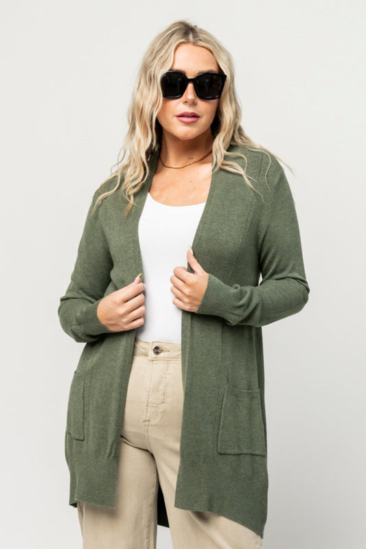 Drew Cardigan in Forest Holley Girl 