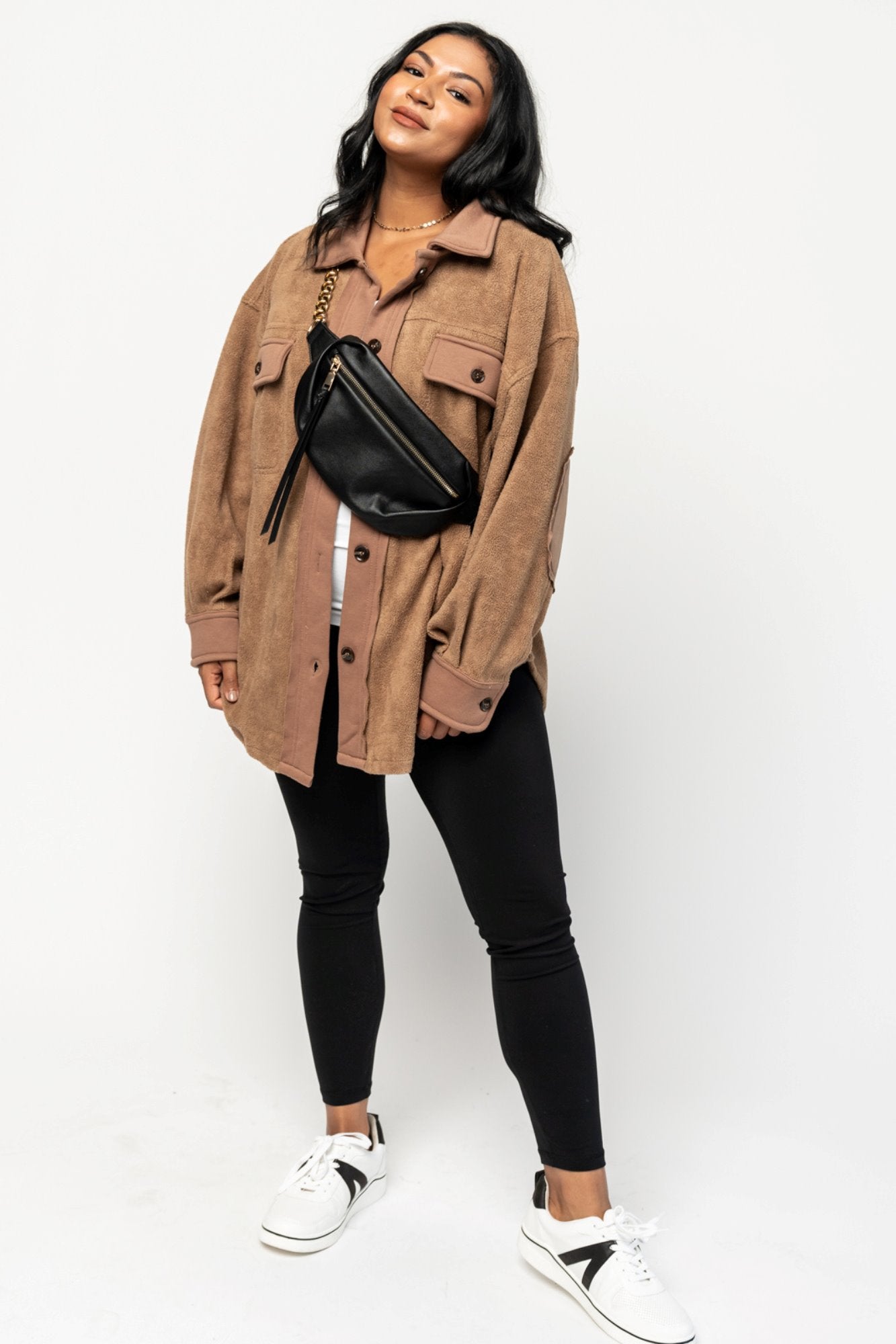 Rory Shirt Jacket in Cocoa Holley Girl 