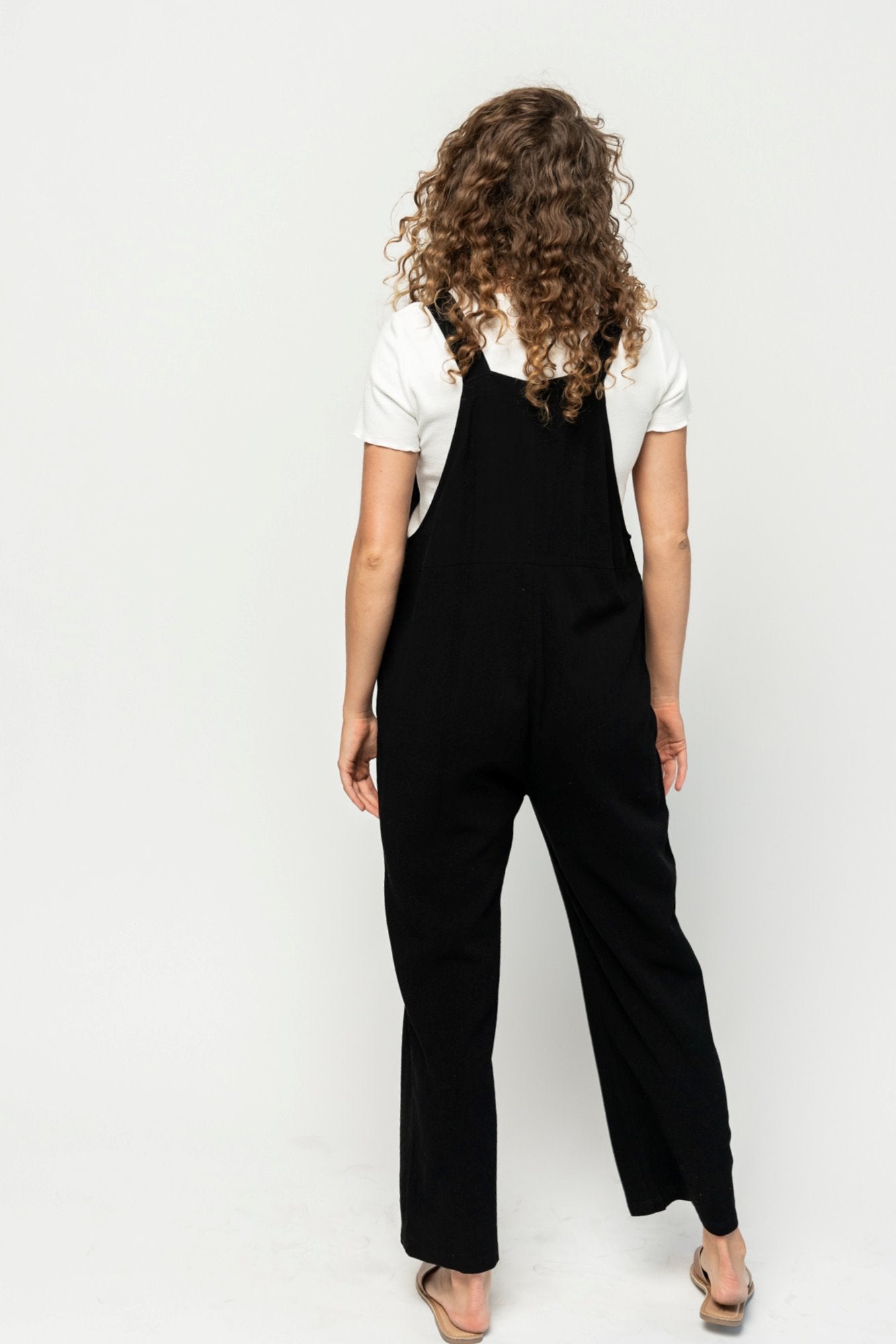 Shay Overalls in Black Holley Girl 