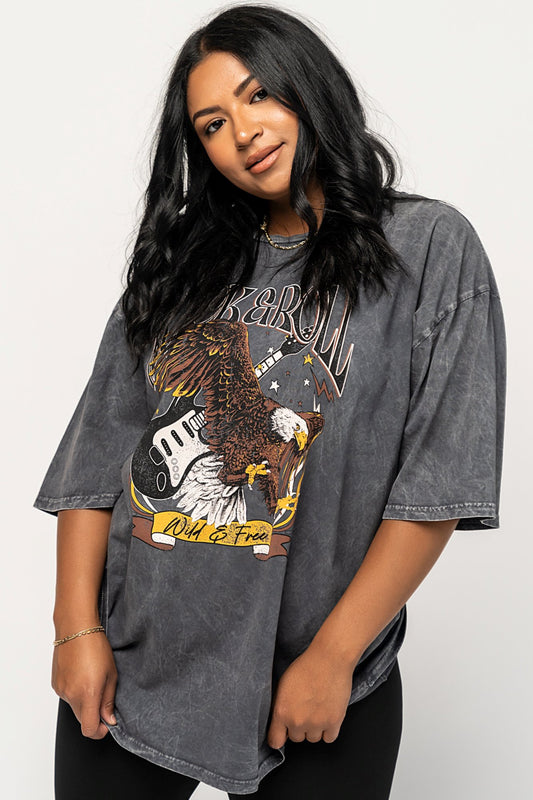 Rock & Roll Graphic Tee Holley Girl 